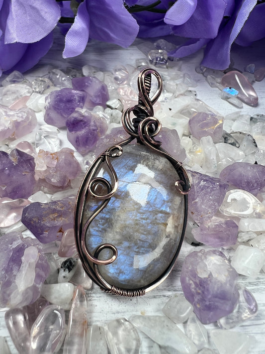 Swirly statement moonstone