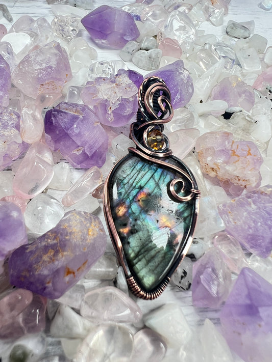 Multi Fire Labradorite
