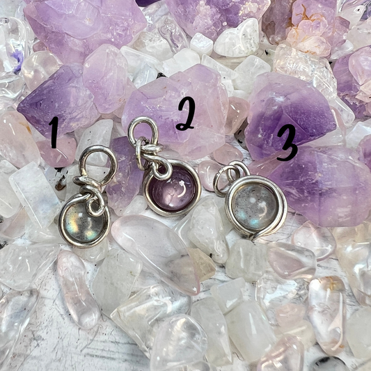 Mini Round Silver pendants