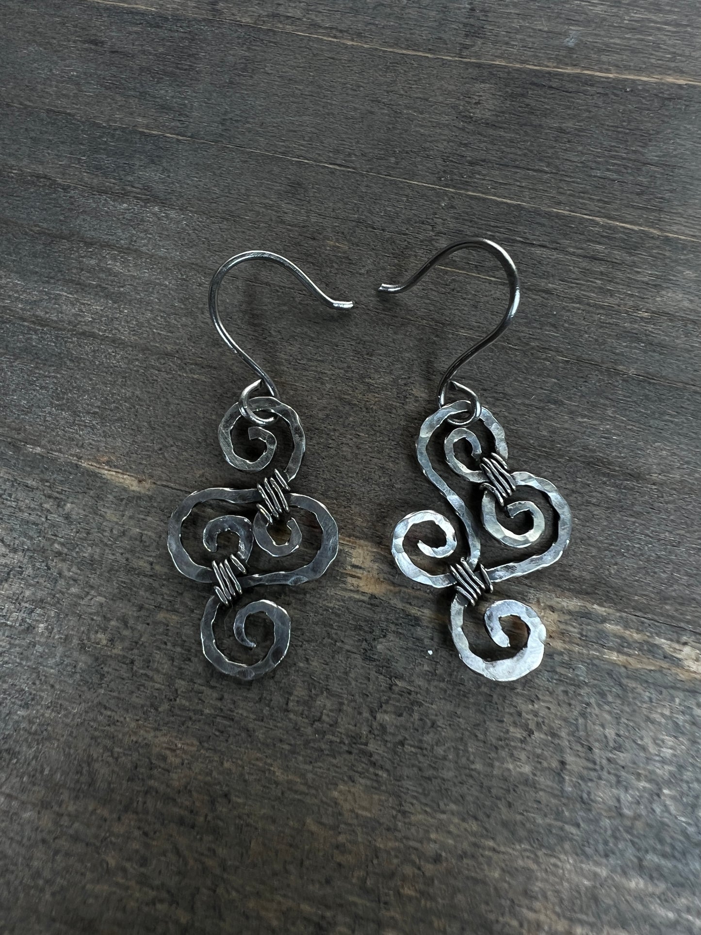 Sterling Silver Swirly Earrings