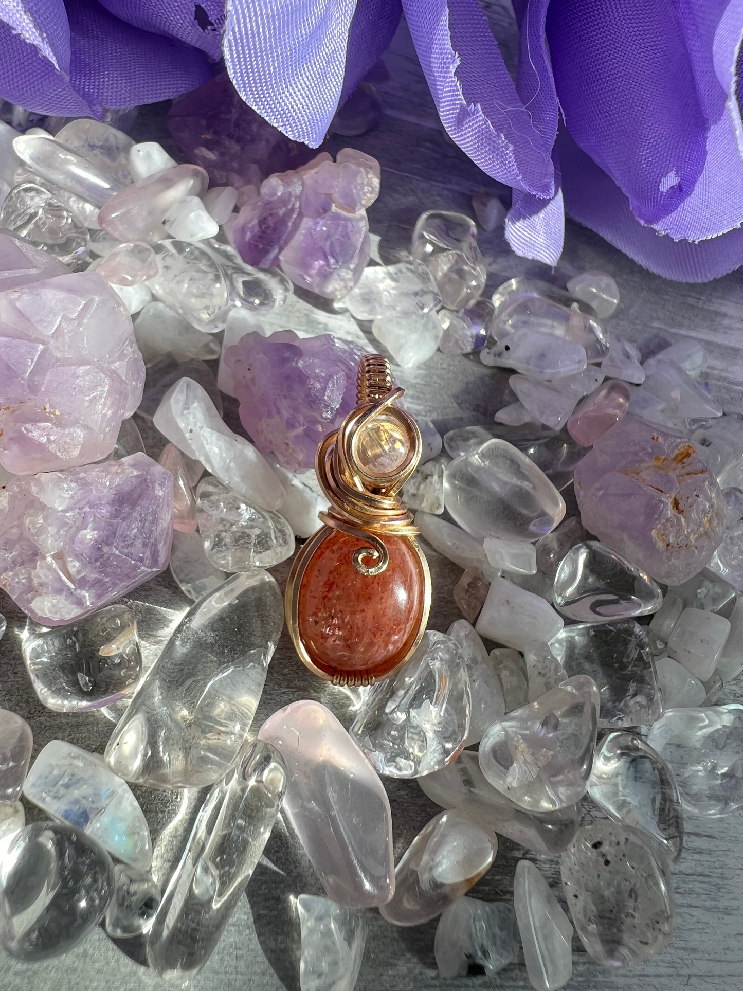 Confetti Sunstone & Moonstone