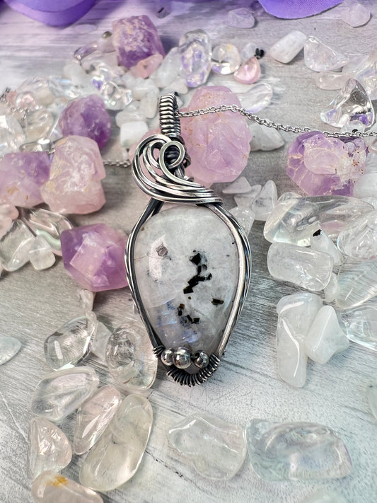 Rainbow Moonstone Swirl