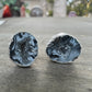 Silver electroplated Druzy agate studs