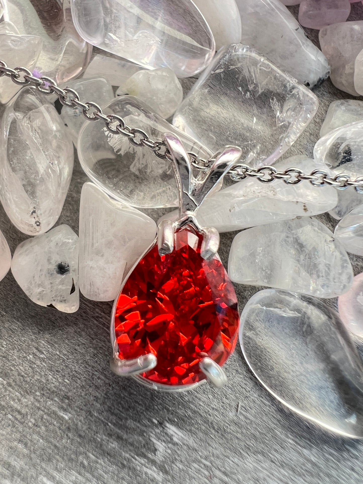 Red Cubic Zirconia