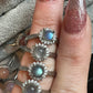 Flashy Labradorite Adjustable Ring – .925 Sterling Silver