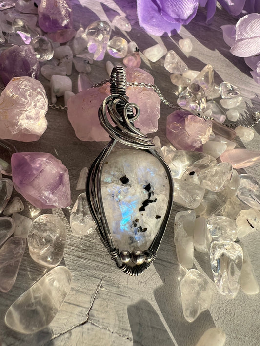 Rainbow Moonstone Swirl