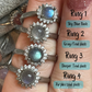 Flashy Labradorite Adjustable Ring – .925 Sterling Silver