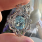 Fancy Vintage Faceted Blue Topaz