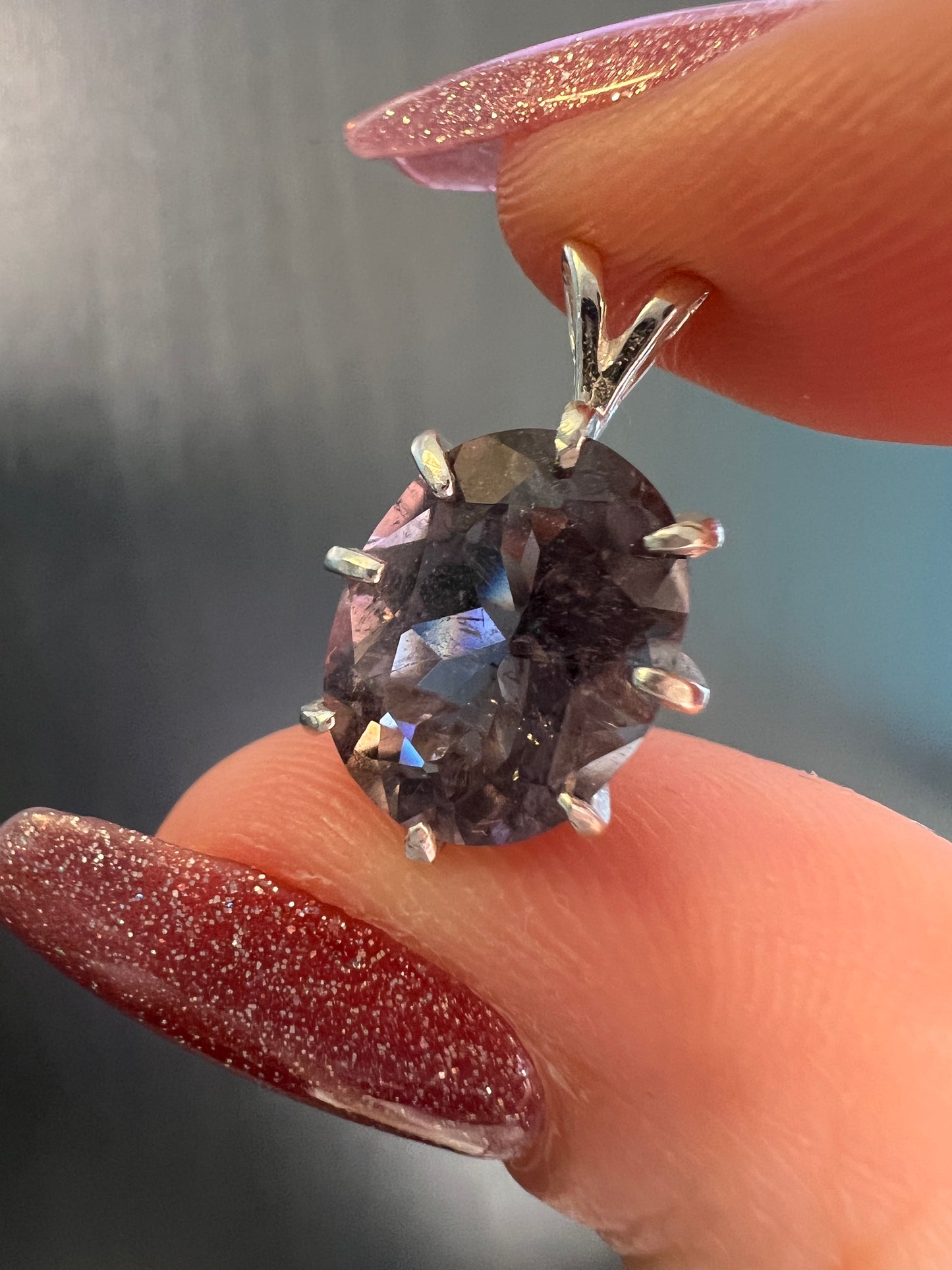 4 ct Purple Color-Changing Tourmaline in .925 Sterling Silver – A Gem of Mystery and Transformation