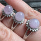 Kunzite Adjustable Ring – .925 Sterling Silver with CZ Accents