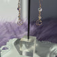 14k Gold-Filled Crescent Moon Earrings with Aura Swarovski Crystal Beads