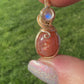 Confetti Sunstone & Moonstone Pendant – 14k Gold-Filled Necklace for Joy & Intuition